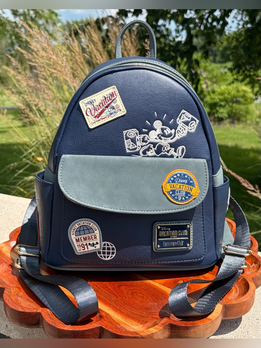 Loungefly Disney Vacation Club DVC 30th Anniversary Backpack EUC